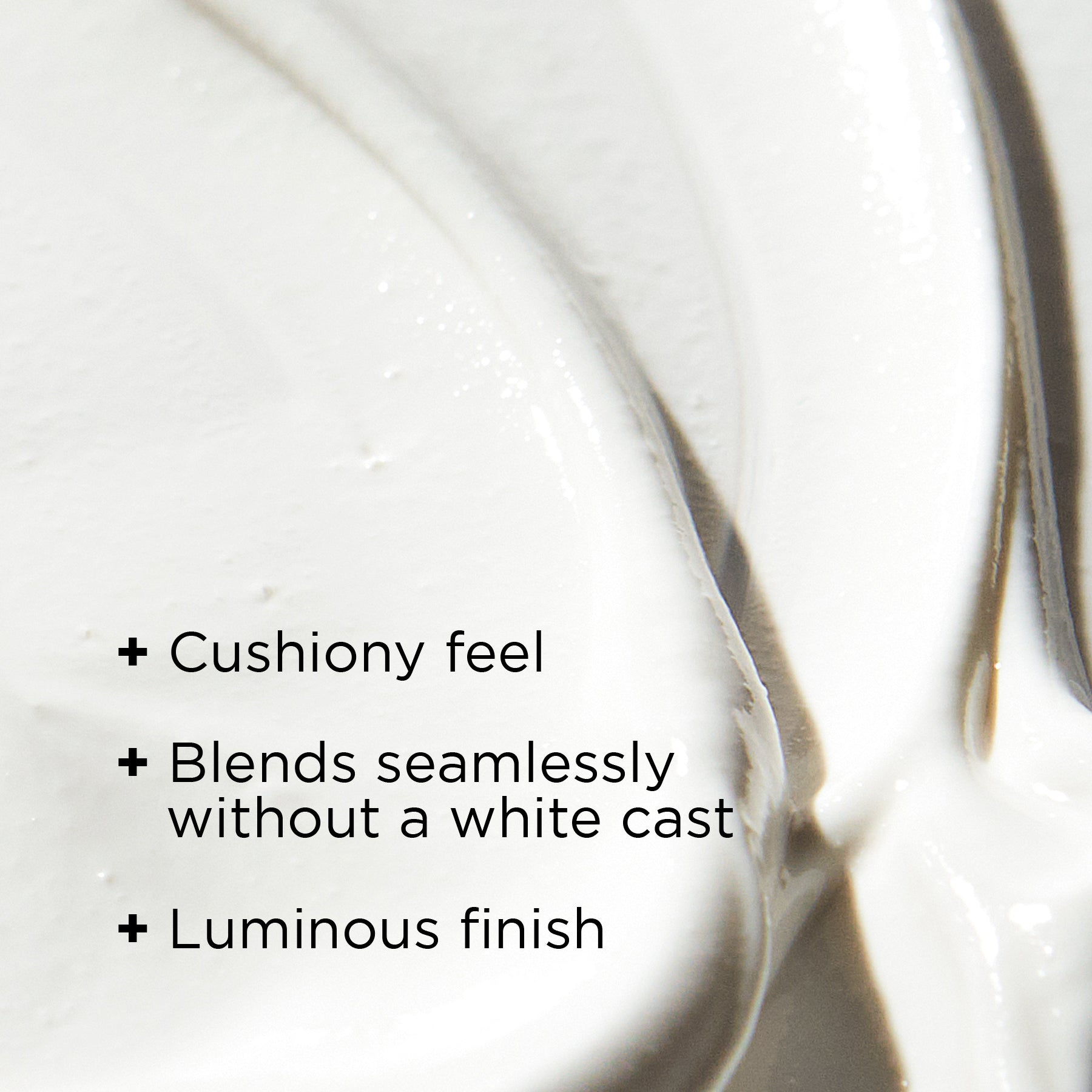 Close-up texture of Image Skincare's Daily Prevention Ultra Defense Moisturizer with SPF 50, showcasing its rich, creamy consistency against a clean white background.